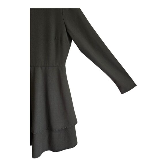 ANTHROPOLOGIE HUTCH Size 8 Cami Dress Olive Green Fit & Flare Long Sleeve Lined - Picture 3 of 8